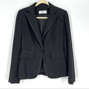 Vintage City DKNY Blazer Charcoal Black Women’s Size 4 Made In Hong Kong
